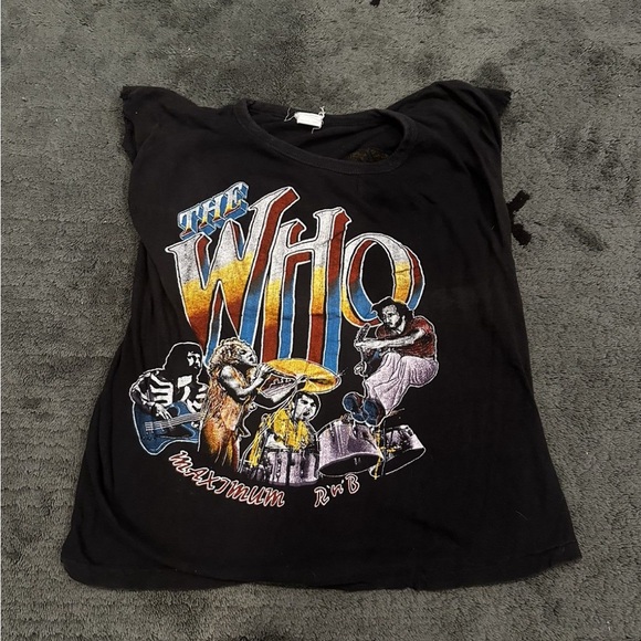 Vintage 80's The Who Maximum R&BCut Sleeve T Shirt